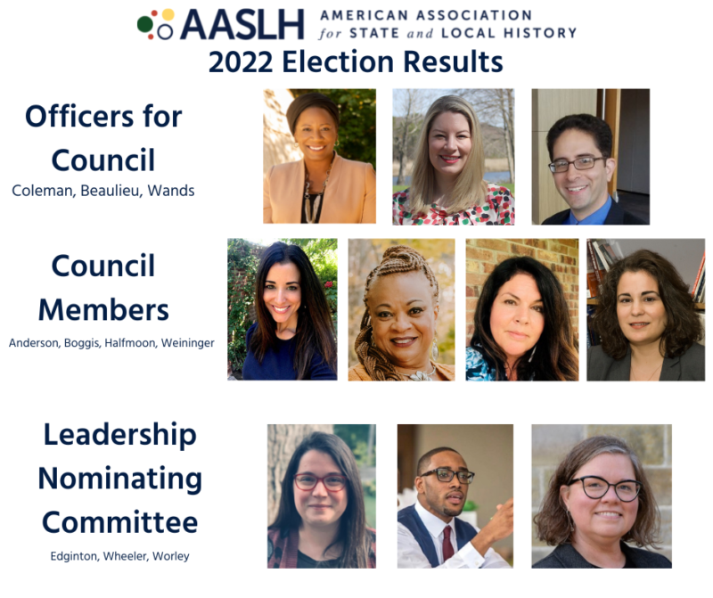 2022 AASLH Council Election Results – AASLH